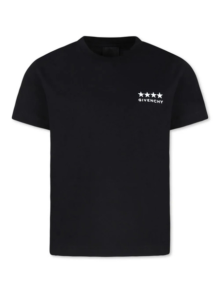  Givenchy Kids 4g-print Organic-cotton T-shirt - Black 