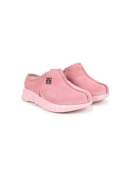  Givenchy Kids 4g Suede Mules - Pink 