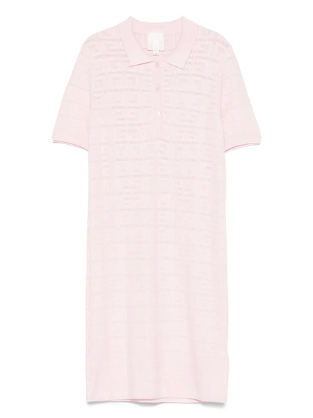  Givenchy Kids Jacquard-logo Knitted Dress - Pink 