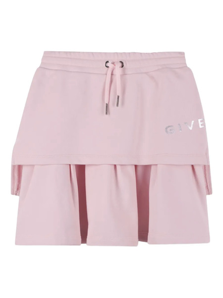  Givenchy Kids Layered Pleated Skirt - Pink 