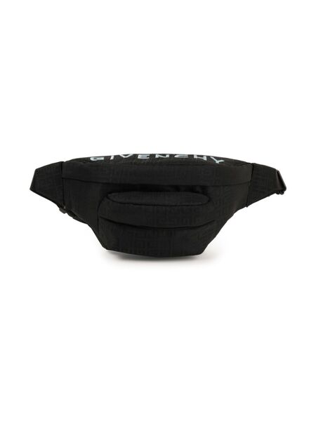  Givenchy Kids Logo-embroidered Belt Bag - Black 