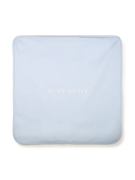  Givenchy Kids Logo-embroidered Blanket - Blue 