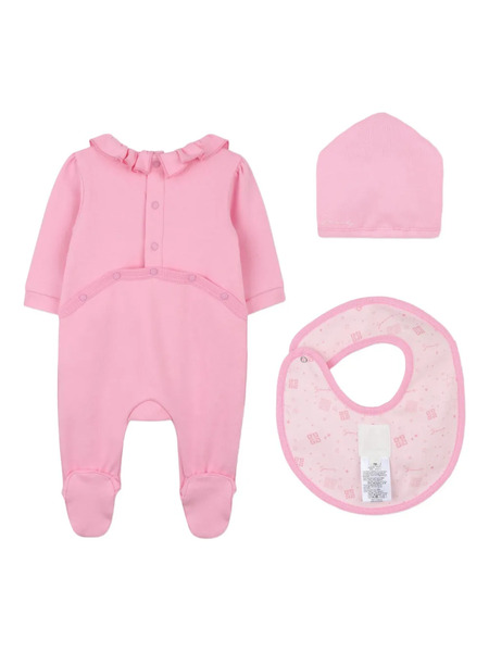  Givenchy Kids Logo-embroidered Pajama Set - Pink 