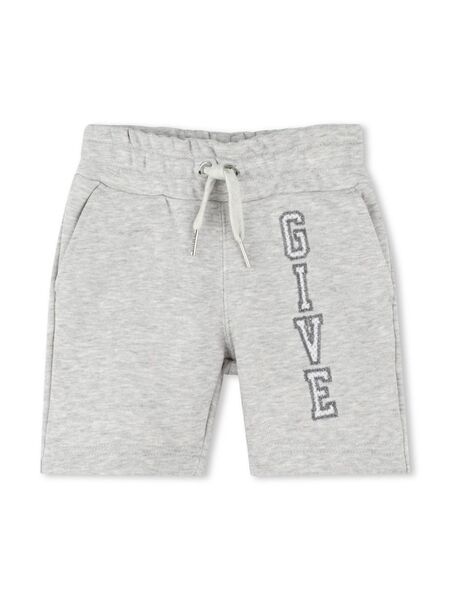 Givenchy Kids Logo-embroidered Shorts - Grey 