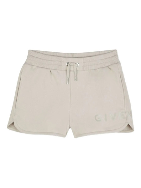  Givenchy Kids Logo-embroidered Shorts - Neutrals 