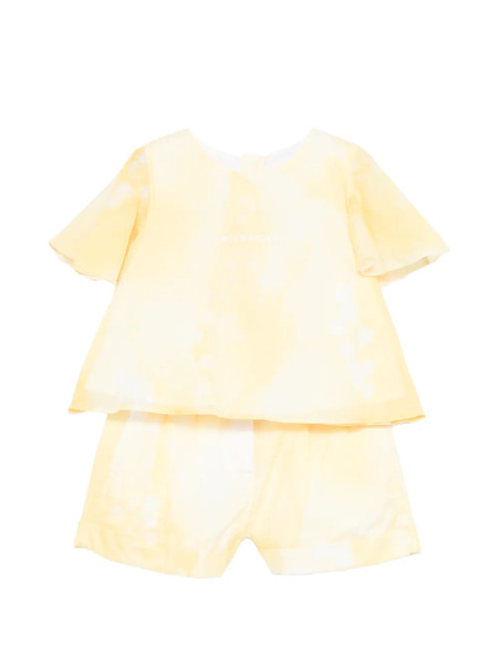  Givenchy Kids Logo-embroidered Shorts Set - Yellow 