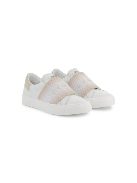 Givenchy Kids Logo-embroidered Sneakers - White 