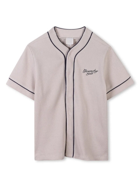  Givenchy Kids Logo-embroidered T-shirt - Neutrals 