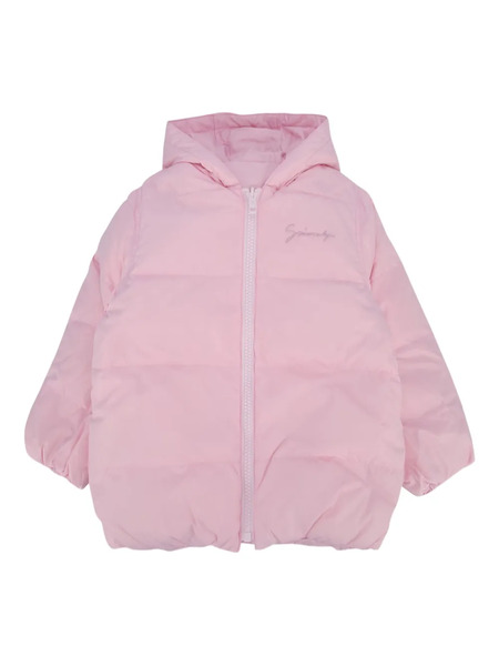  Givenchy Kids Logo Hooded Jacket - Pink 