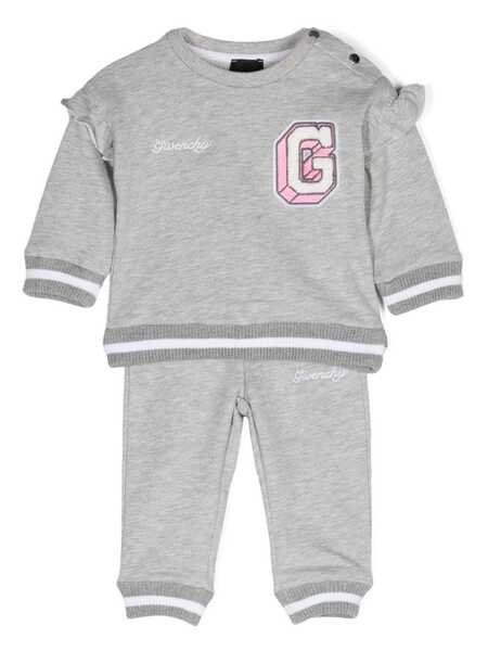  Givenchy Kids Logo-patch Tracksuit - Grey 