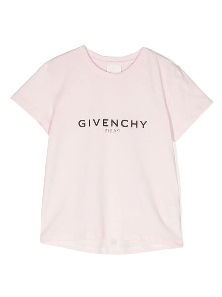  Givenchy Kids Logo-print Cotton T-shirt - Pink 