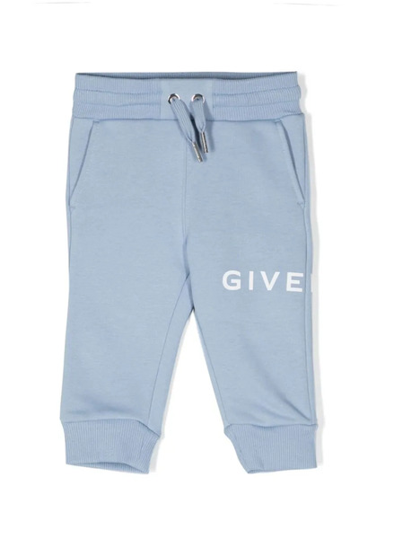  Givenchy Kids Logo-print Drawstring Track Pants - Blue 