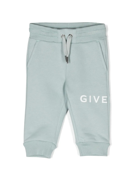  Givenchy Kids Logo-print Drawstring Trousers - Blue 