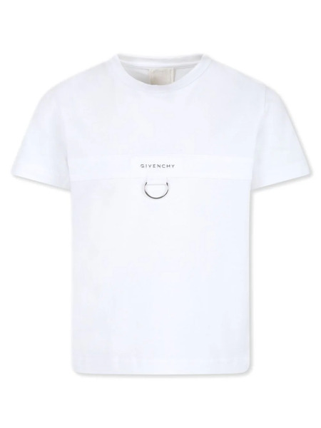  Givenchy Kids Logo-print Organic-cotton T-shirt - White 