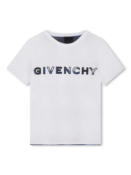  Givenchy Kids Logo-print Reversible T-shirt - White 