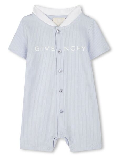  Givenchy Kids Logo-print Romper - Blue 