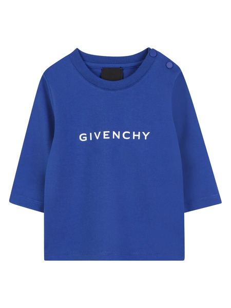  Givenchy Kids Logo-print T-shirt - Blue 