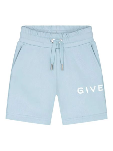  Givenchy Kids Logo-print Track Shorts - Blue 