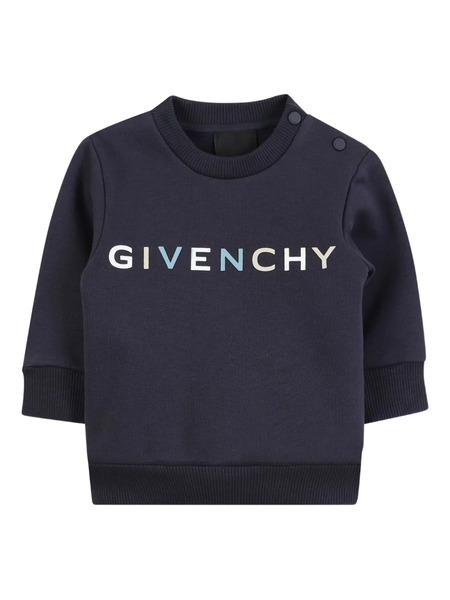  Givenchy Kids Logo-printed Sweatshirt - Blue 