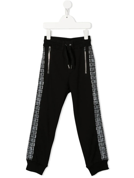  Givenchy Kids Logo-tape Detail Sweatpants - Black 
