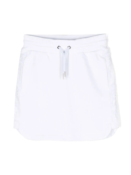  Givenchy Kids Logo-tape Drawstring Skirt - White 