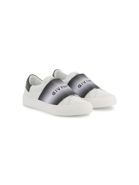  Givenchy Kids Logo-tape Sneakers - White 