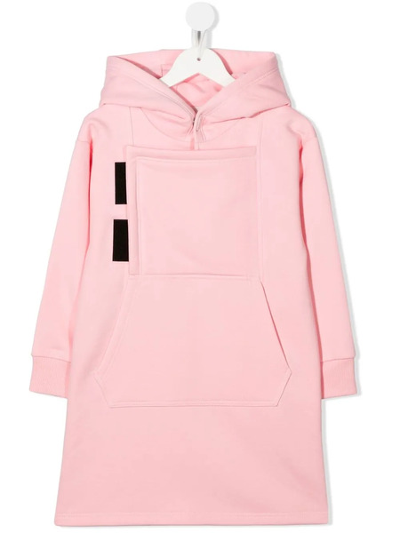 Givenchy Kids Long Sleeve Hoodie Dress - Pink 