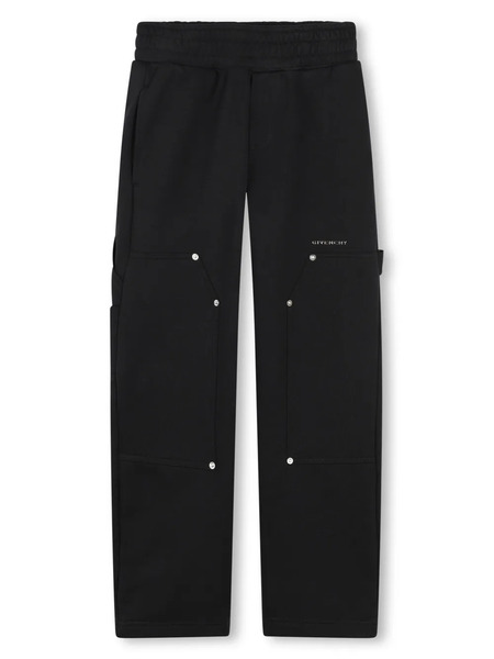  Givenchy Kids Mid-rise Track Trousers - Black 