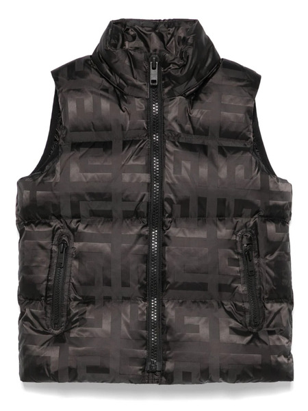  Givenchy Kids Monogram Pattern Gilet - Black 