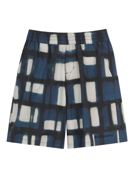  Givenchy Kids Patterned Shorts - Blue 