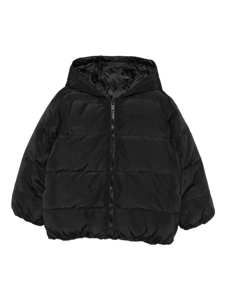  Givenchy Kids Quilted Hooded Jacket - Black 