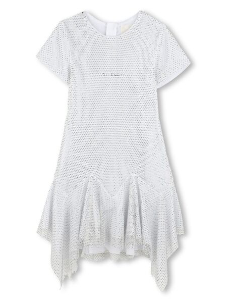  Givenchy Kids Rhinestone-embellished Dress - 016 Light Grey 