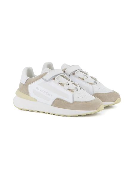  Givenchy Kids Spectre Suede-panelled Sneakers - White 