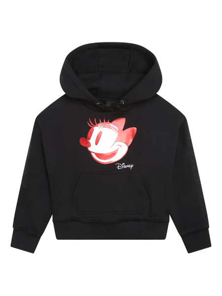  Givenchy Kids X Disney Cotton Drawstring Hoodie - Black 