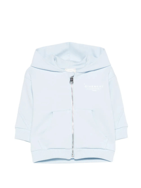 Givenchy Kids Zip Hooded Top - Blue 