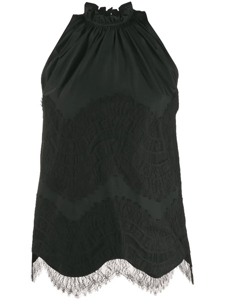  Givenchy Lace-overlay Tank Top - Black 