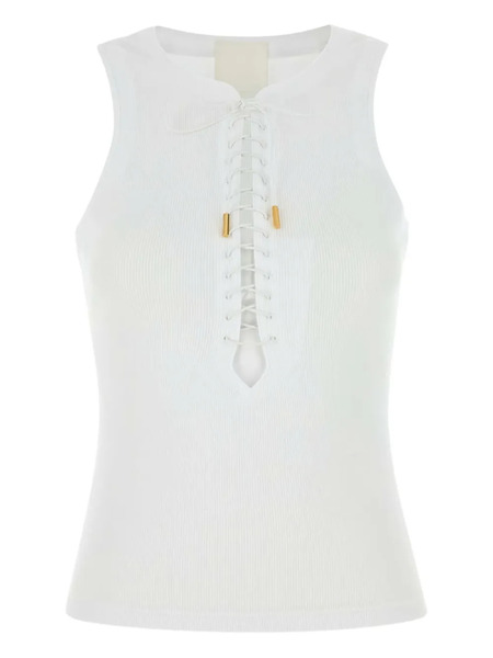  Givenchy Lace-up Tank Top - White 
