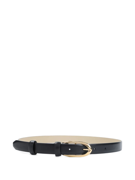  Givenchy Leather Buckle Belt - Black 