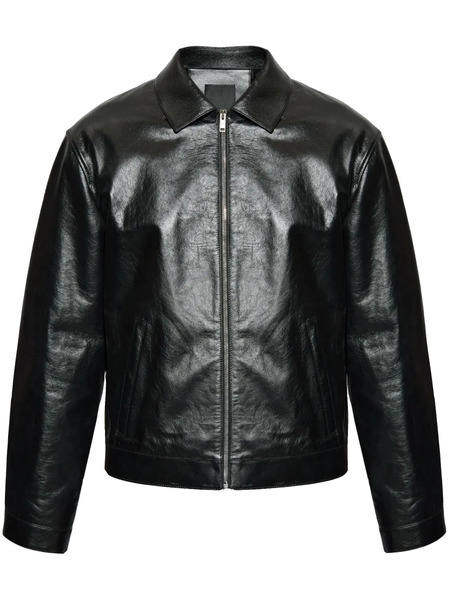  Givenchy Leather Jacket - Black 