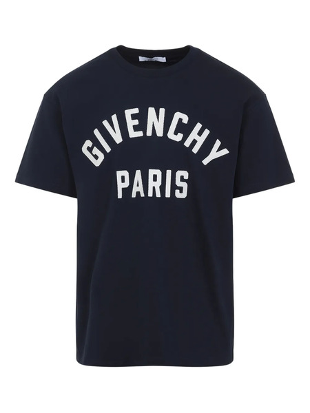  Givenchy Lettering-print T-shirt - Blue 
