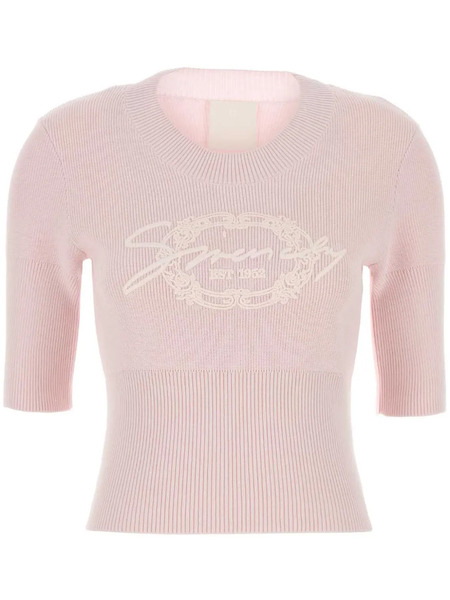  Givenchy Logo-appliqué Top - Pink 