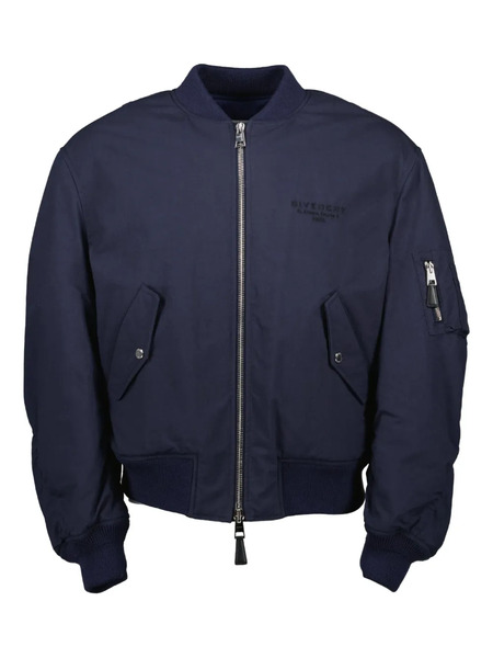  Givenchy Logo-detail Bomber Jacket - Blue 