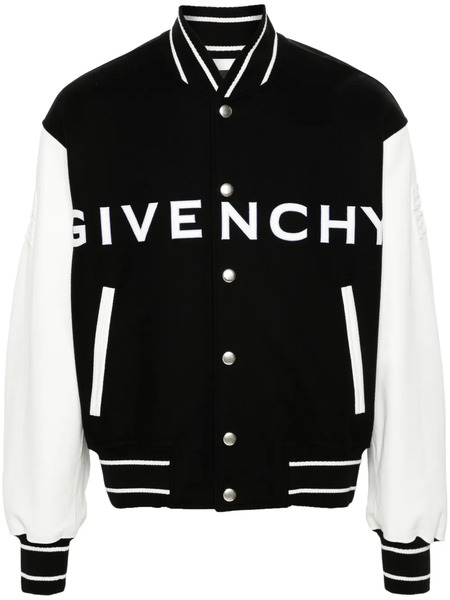  Givenchy Logo-emboosed Bomber Jacket - Black 