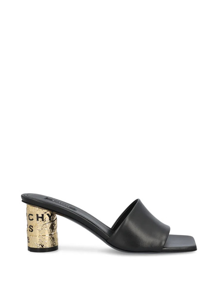  Givenchy Logo-embossed Leather Sandals - Black 