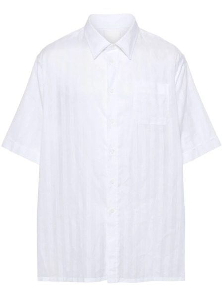  Givenchy Logo-embroidered Cotton Shirt - White 