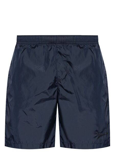  Givenchy Logo-embroidered Shorts - Blue 