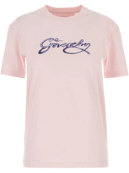  Givenchy Logo-embroidered T-shirt - Pink 