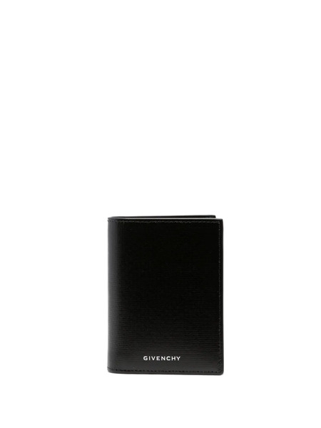  Givenchy Logo-print Leather Wallet - Black 