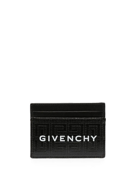  Givenchy Logo-print Monogrammed Cardholder - Black 