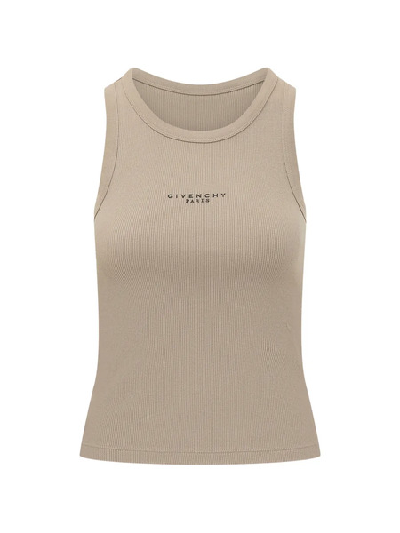  Givenchy Logo-print Sleeveless Top - Neutrals 